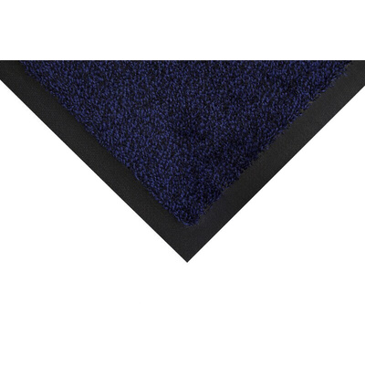 Coba Europe COBAwash Anti-Slip, Door Mat, Carpet, Indoor Use, Black/Blue, 0.6m 0.85m 8mm