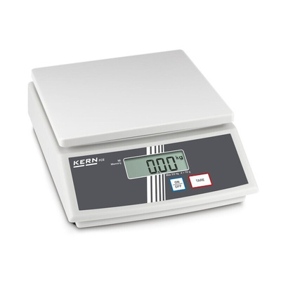 Kern Weighing Scale, 30kg Weight Capacity Type C - European Plug, Type G - British 3-pin, With RS Calibration