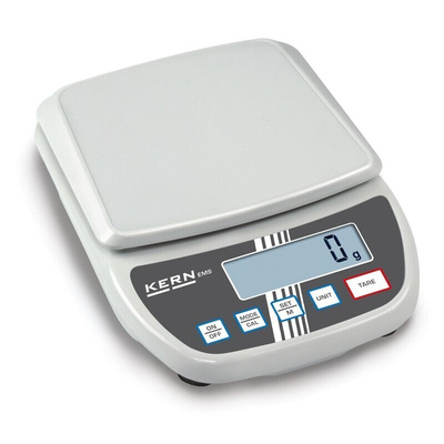 Kern Weighing Scale, 12kg Weight Capacity Type C - European Plug, Type G - British 3-pin, With RS Calibration