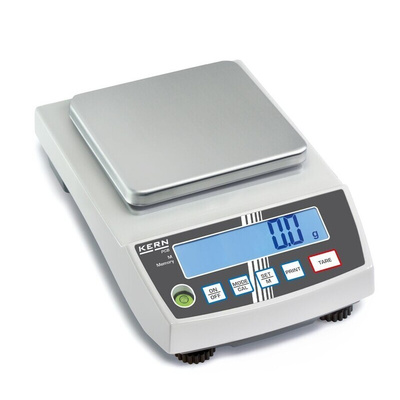 Kern Weighing Scale, 1kg Weight Capacity Type C - European Plug, Type G - British 3-pin, With RS Calibration