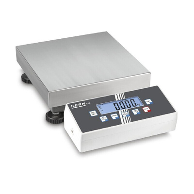 Kern Weighing Scale, 15kg Weight Capacity Type C - European Plug, Type G - British 3-pin, Type J - Swiss 3-pin, With RS