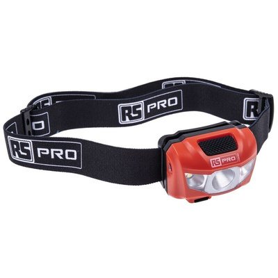 RS PRO LED Head Torch 250 lm, 66 m Range