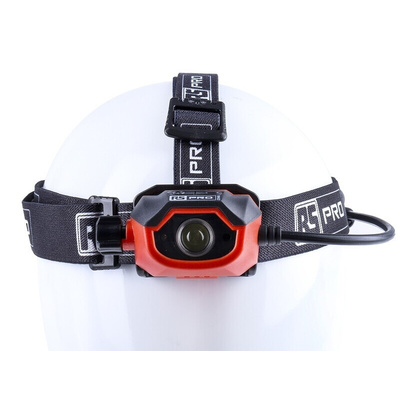 RS PRO LED Head Torch 450 lm, 100 m Range
