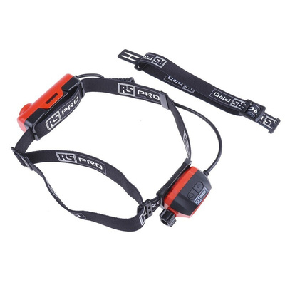 RS PRO LED Head Torch 450 lm, 100 m Range