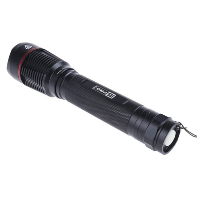 RS PRO LED Torch Black 2600 lm, 240 mm