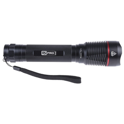 RS PRO LED Torch Black 2600 lm, 240 mm