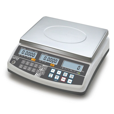 Kern Weighing Scale, 3kg Weight Capacity Type C - European Plug, Type G - British 3-pin, With RS Calibration