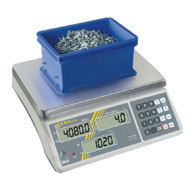 Kern Weighing Scale, 3kg Weight Capacity Type C - European Plug, Type G - British 3-pin, With RS Calibration