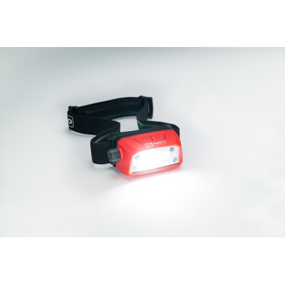 RS PRO LED Head Torch 350 lm, 21 m Range