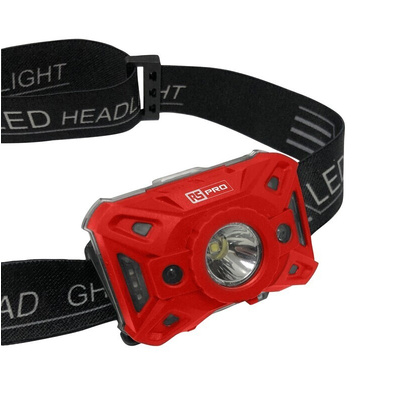 RS PRO LED Head Torch 300 lm, 100 m Range