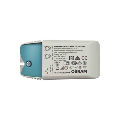 Osram 1 20 → 70W Light Transformer, 230 → 240V ac, 11.3V ac