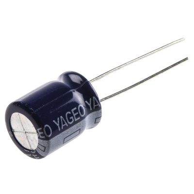 Yageo 100μF Electrolytic Capacitor 63V dc, Through Hole - SK063M0100B5S-1012