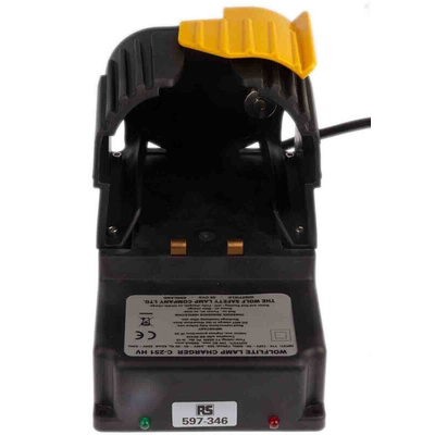 120/230 V Torch Charger for use with Wolflite Rechargeable Handlamp, 110 x 190 x 125 mm, Wall Mounted
