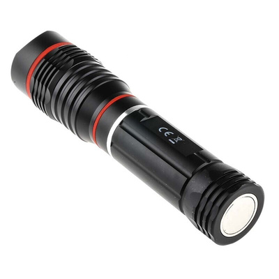 RS PRO LED Torch Black 250 lm, 167 to 226 mm