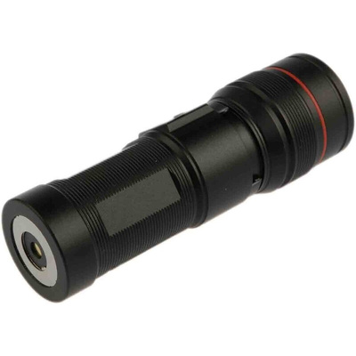 RS PRO LED Pocket Torch Black - Rechargeable 300 lm, 93 mm