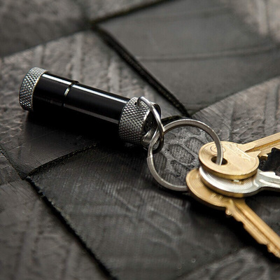 RS PRO LED Keyring Torch Black 10 lm, 53 mm