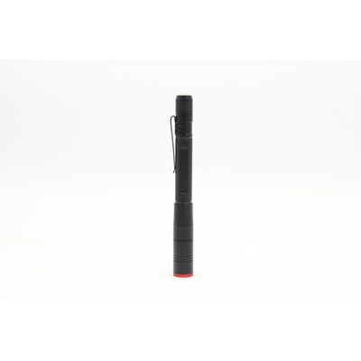 RS PRO LED Pen Torch Black - Rechargeable 400 lm, 155 mm