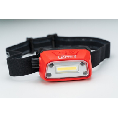 RS PRO LED Head Torch 400 lm, 20 m Range