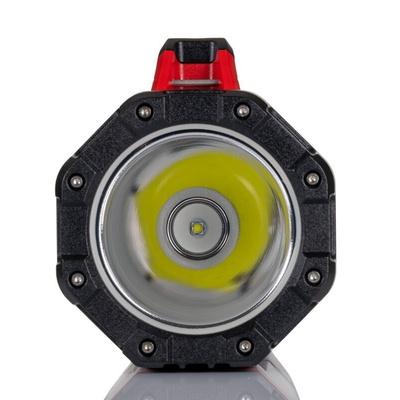 RS PRO LED Hand Lamp Black, Red - Rechargeable 1300 lm
