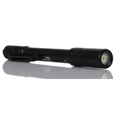 RS PRO LED Pen Torch Black - Rechargeable 375 lm, 152 mm