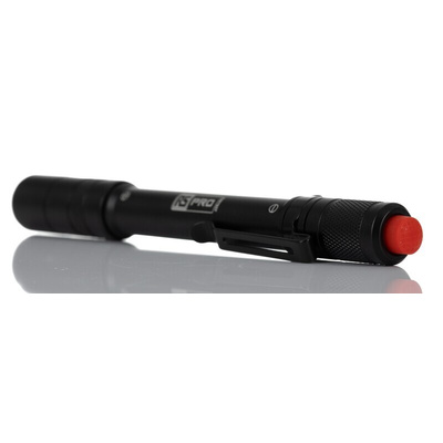 RS PRO LED Pen Torch Black - Rechargeable 375 lm, 152 mm