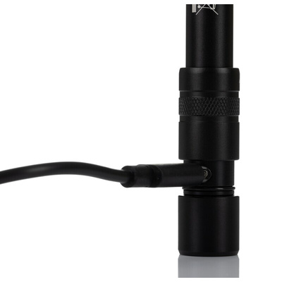 RS PRO LED Pen Torch Black - Rechargeable 375 lm, 152 mm