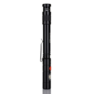 RS PRO LED Pen Torch Black - Rechargeable 375 lm, 160 mm