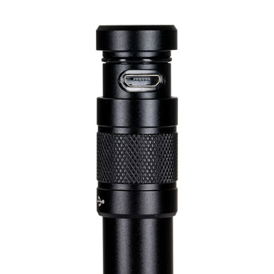 RS PRO LED Pen Torch Black - Rechargeable 375 lm, 160 mm