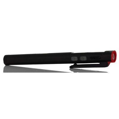 RS PRO LED Pen Torch Black - Rechargeable 315 lm, 170 mm
