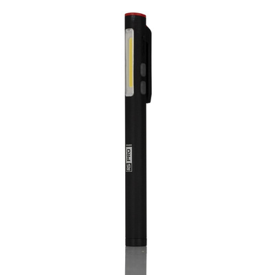 RS PRO LED Pen Torch Black - Rechargeable 315 lm, 170 mm