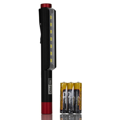 RS PRO LED Pen Torch Black 275 lm, 154 mm