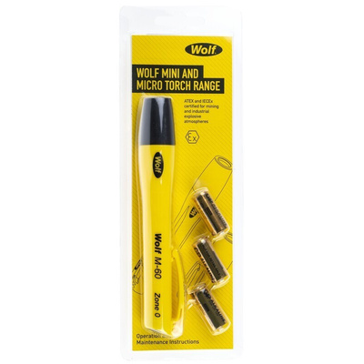 Wolf Safety M-60 ATEX LED Pen Torch Yellow 90 lm