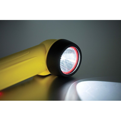 Wolf Safety R-50H ATEX, IECEx LED Torch Yellow - Rechargeable 80 lm, 195 mm