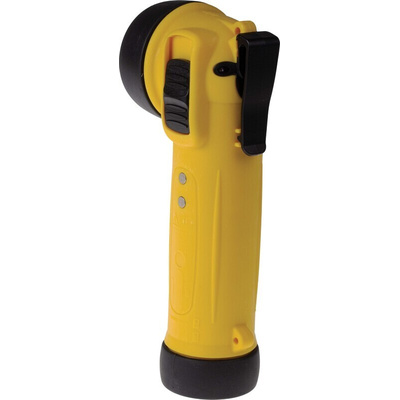 Wolf Safety R-50H ATEX, IECEx LED Torch Yellow - Rechargeable 80 lm, 195 mm