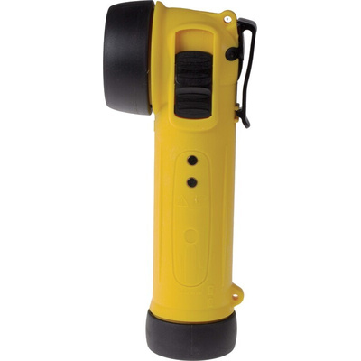 Wolf Safety R-50H ATEX, IECEx LED Torch Yellow - Rechargeable 80 lm, 195 mm