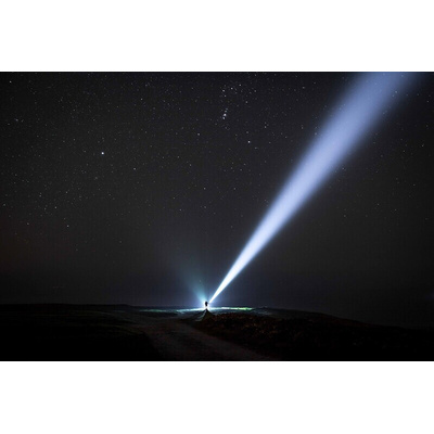 LEDLENSER X21R.2 LED Tactical Torch Black - Rechargeable 5000 lm, 407 mm