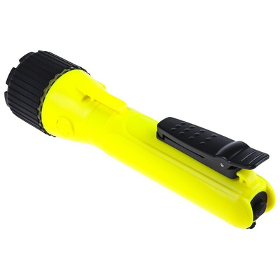 RS PRO ATEX LED Torch Yellow 130 lm, 225 mm