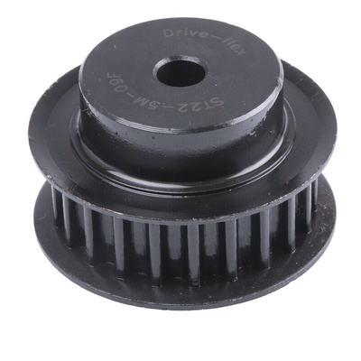 RS PRO Timing Belt Pulley, Steel 9mm Belt Width x 5mm Pitch, 22 Tooth
