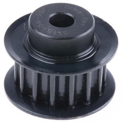 RS PRO Timing Belt Pulley, Steel 9mm Belt Width x 5mm Pitch, 15 Tooth