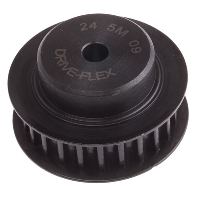 RS PRO Timing Belt Pulley, Steel 9mm Belt Width x 5mm Pitch, 24 Tooth