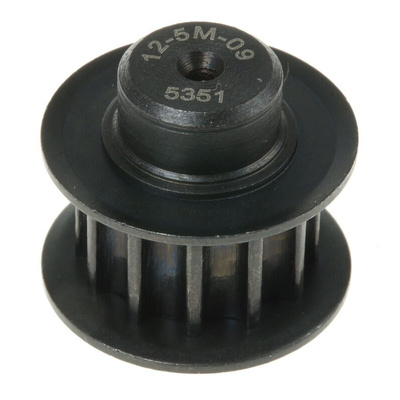 RS PRO Timing Belt Pulley, Steel 9mm Belt Width x 5mm Pitch, 12 Tooth