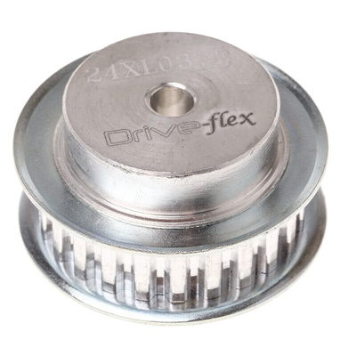 RS PRO Timing Belt Pulley, Aluminium 9.5mm Belt Width x 5mm Pitch, 24 Tooth