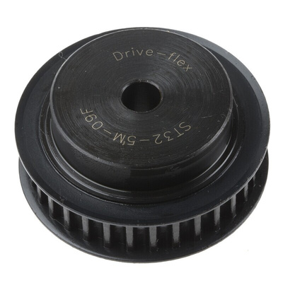 RS PRO Timing Belt Pulley, Steel 9mm Belt Width x 5mm Pitch, 32 Tooth