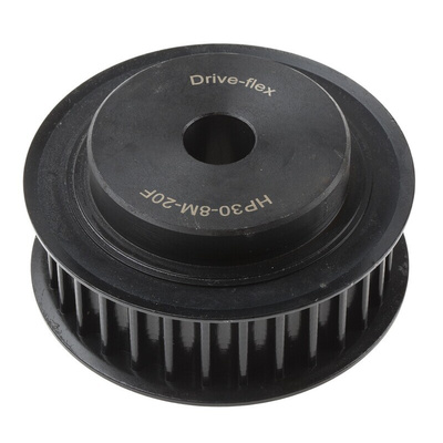 RS PRO Timing Belt Pulley, Steel 20mm Belt Width x 8mm Pitch, 30 Tooth