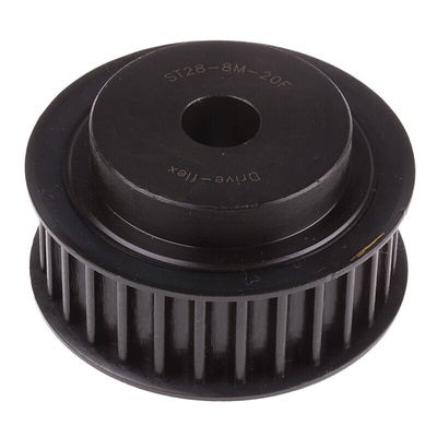 RS PRO Timing Belt Pulley, Steel 20mm Belt Width x 8mm Pitch, 28 Tooth