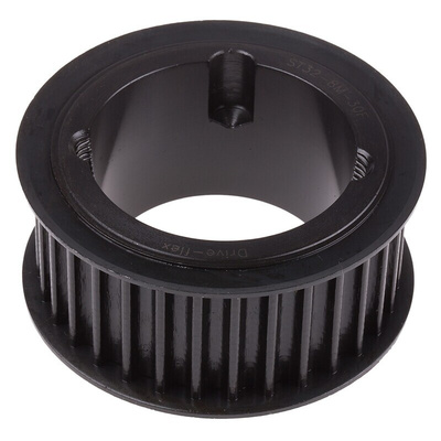RS PRO Timing Belt Pulley, Steel 38mm Belt Width x 8mm Pitch, 32 Tooth