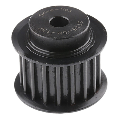 RS PRO Timing Belt Pulley, Steel 15mm Belt Width x 5mm Pitch, 18 Tooth