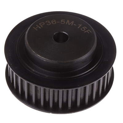 RS PRO Timing Belt Pulley, Steel 15mm Belt Width x 5mm Pitch, 36 Tooth
