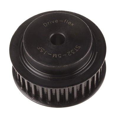 RS PRO Timing Belt Pulley, Steel 15mm Belt Width x 5mm Pitch, 32 Tooth