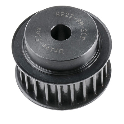 RS PRO Timing Belt Pulley, Steel 20mm Belt Width x 8mm Pitch, 22 Tooth
